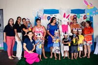 Celebração, acolhimento e muitos sorrisos marcaram a entrega de ovos de Páscoa realizada pela Gerência Municipal de Assistência Social 