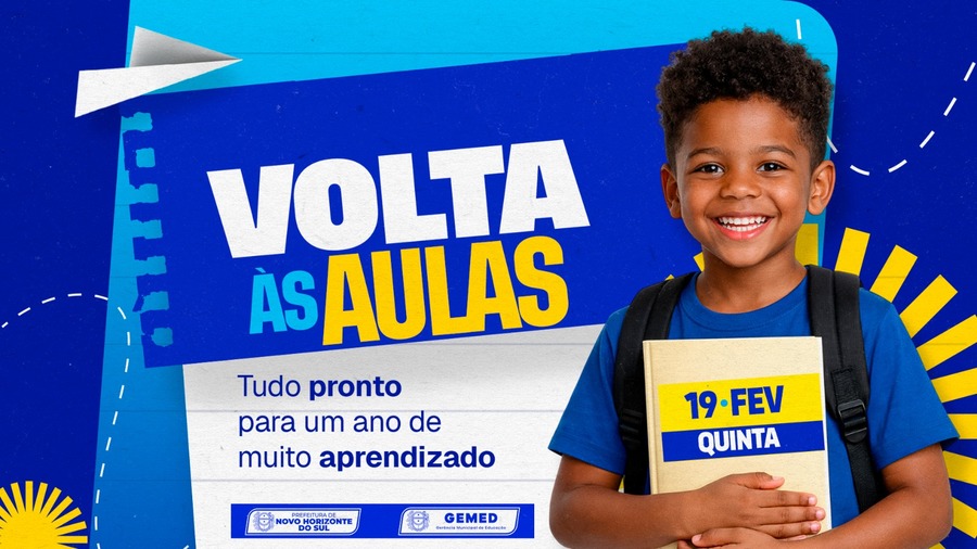 Prefeitura comunica início do ano letivo nesta quinta-feira (19) com organização provisória de atendimento da Escola Municipal Professor Eduardo Pereira Calado