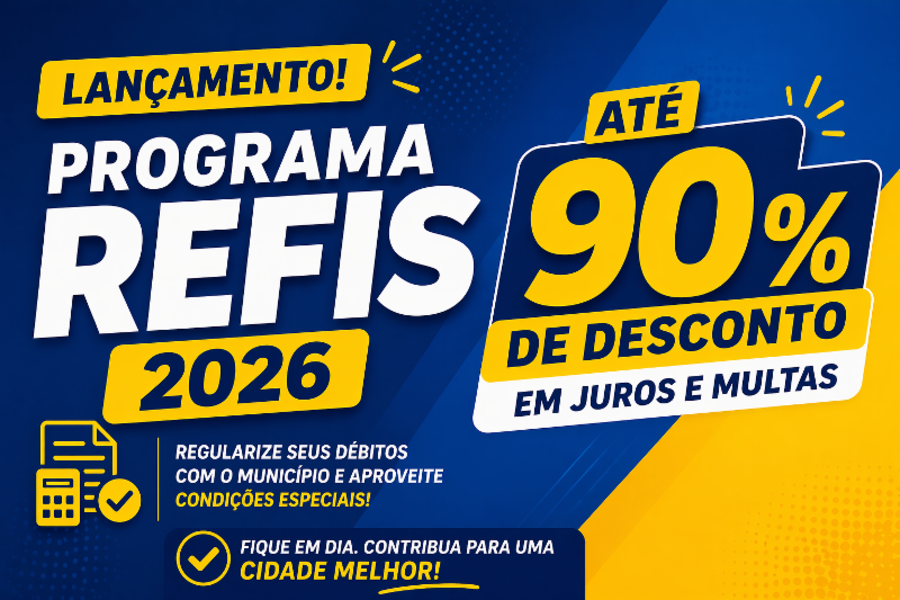Prefeitura Municipal de Novo Horizonte do Sul lança REFIS 2026 com até 90% de desconto em juros e multas