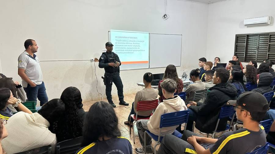 DEMTRAN de Novo Horizonte do Sul promove palestra em alusão ao Dia do Motorista e do Motociclista