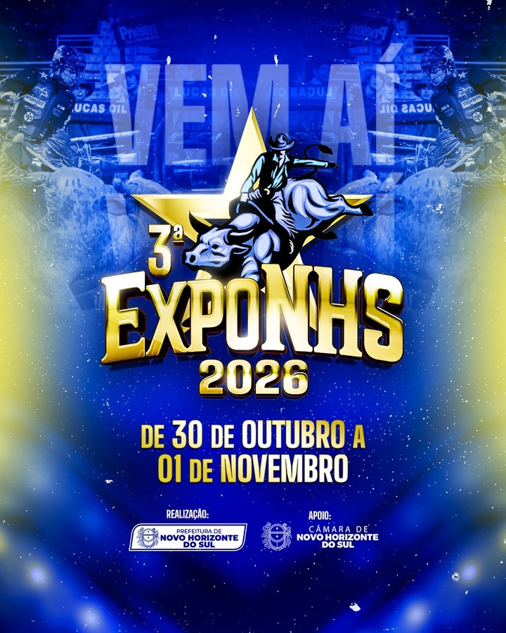 VEM AÍ A 3ª EXPO NHS 2026! AMADO BATISTA E BRUNA VIOLA SÃO ATRAÇÕES CONFIRMADAS 