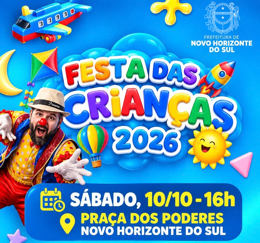 Prefeitura prepara grande festa para comemorar o Dia das Crianças em Novo Horizonte do Sul